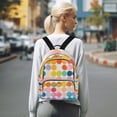 thumbnail image 7 of FORMRS Mini Backpack Purse for Women Travel Daypack Casual Shoulder Bag, Yellow Circles, 7 of 7