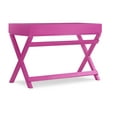 thumbnail image 4 of Linon Peggy 44" Writing Desk with 2 Drawers, Raspberry Pink, 4 of 15