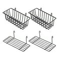 thumbnail image 2 of 2 Sets Pegboard Baskets Peg Board Racks Wire Shelf Baskets Bins Wall Organizers, 2 of 8