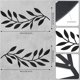 thumbnail image 2 of 2 uds decoración de pared Metal hoja de árbol entrada estilo moderno vid rama de olivo arte de pared, 2 of 6