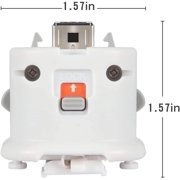 Wii Motion Plus Adapter-External Remote Motion Plus Sensor Controller -White,Set2 Pack