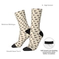 thumbnail image 4 of Logiee Pug Dog Face Print Adult Socks for Men & Women,Calf Socks, Ankle Socks,Boots Socks,Breathable Casual Sock,Unisex Crew Socks, 4 of 6