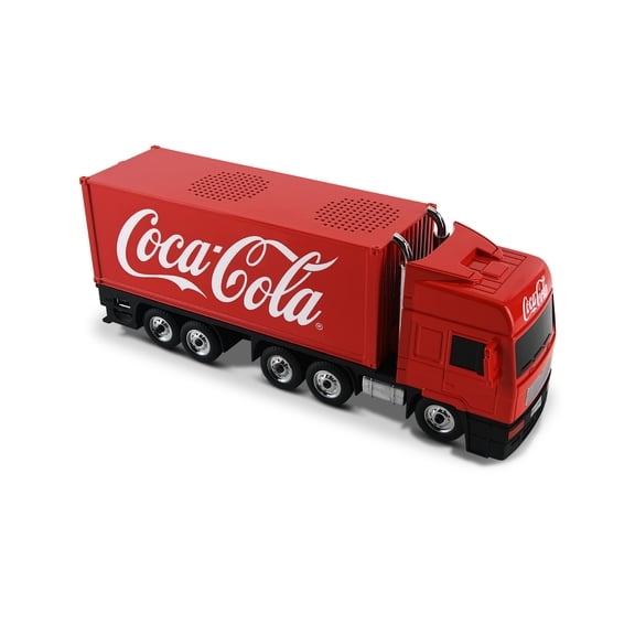 Coca-Cola Truck Shaped Bluetooth Speaker with FM Radio and LED Lights