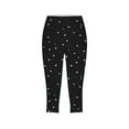 thumbnail image 5 of Jxximdong Capris Pants for Women, Leggings for Women Floral Print High Waist Pants Knee Length Slim Fit Yoga Cropped Trouser, Black Women's Cropped Pants, 5 of 5