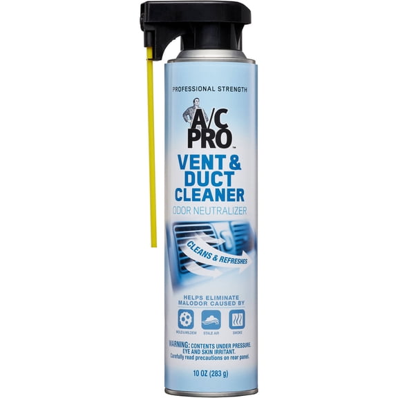 A/C Pro Vent & Duct Cleaner Odor Neutralizer for Automotive HVAC Systems, 10 ounces