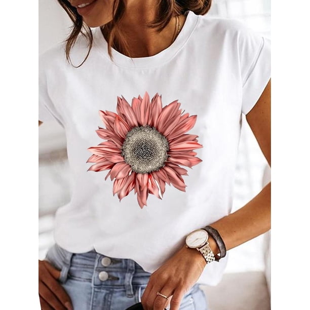 Moda manga corta amor dulce 90s tendencia Casual camisetas ropa mujer verano T ropa señoras estampado gráfico camiseta Tan Jianjun unisex