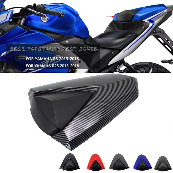 For 2015-2023 YZF R3 MT03 R25 Rear Seat Cover Tail Seat Cowl Carbon Fiber Look