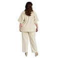 thumbnail image 3 of Conjunto de lino Roman Fashion Tallas Extras 4312 Beige 36, 3 of 8