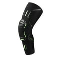 thumbnail image 4 of 1 pieza de coderas/rodilleras para adultos, ciclismo, esquí, correr, patinaje, equipo de protección, abrazadera de , protección para lesio , Negra XL Rodilla Negra XL, 4 of 9