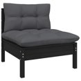 thumbnail image 2 of vidaXL Solid Pinewood Patio Lounge Set 6 Piece with Cushions Multi Colors, 2 of 36