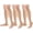 Beige, variant on 3 Pairs Open Toe Copper Compression Socks for Women & Men Circulation 15-20 mmhg, Best Support for Medical, Running, Nursing