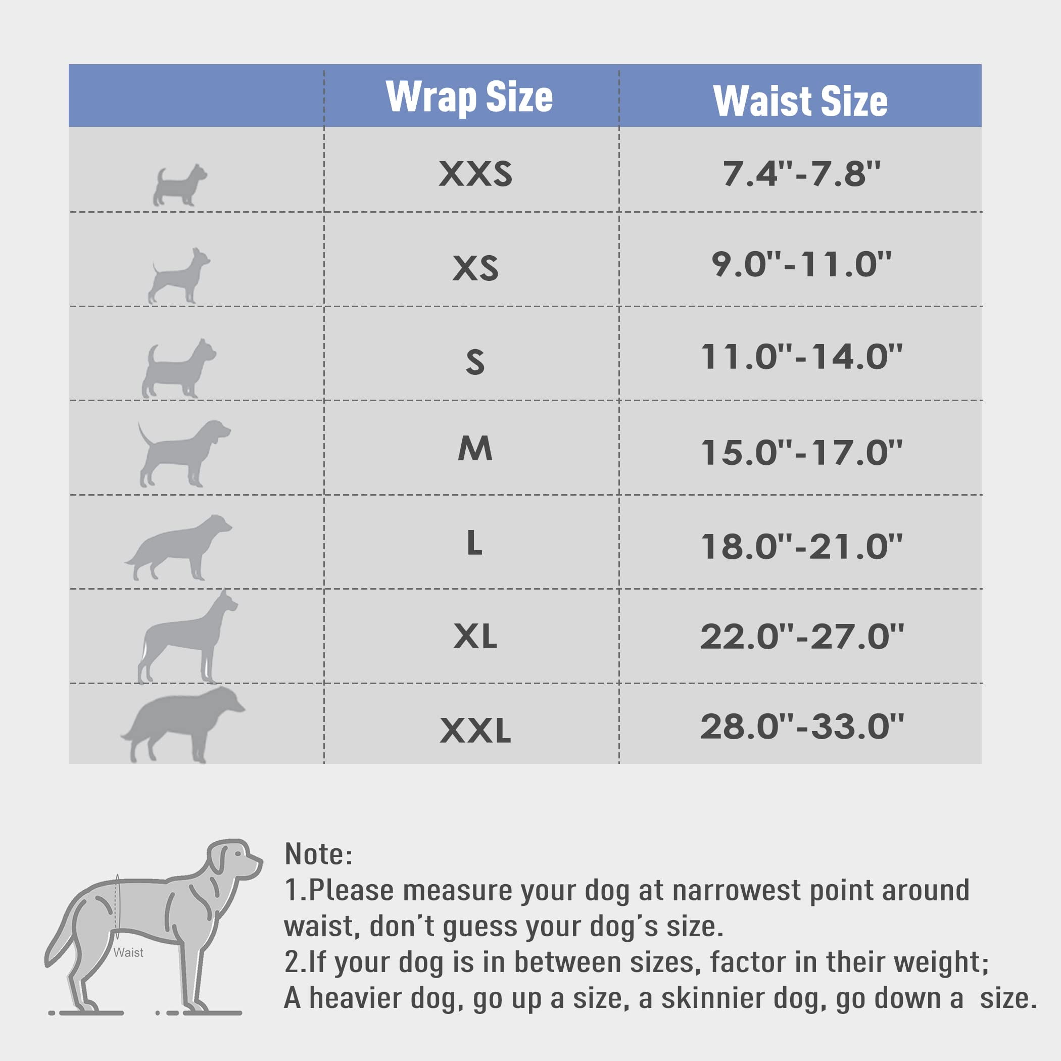 Wegreeco Pack of 3 Reusable Male Dog Belly Band, Washable Premium Male Dog Diapers, Super-Absorbent Dog Wraps, Medium, Black, Charcoal, Navy