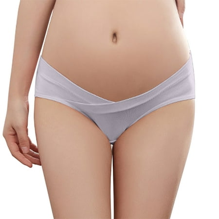 

Tosmy Panties For Women Pregnant Women s Underwear Pure Cotton After Pregnancy Low Waist Abdomen Support Seamless Thin Summer Large Size Womens Underwear