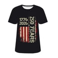 thumbnail image 5 of MEICHEN 250th Anniversary American Round Neck Pullover Women's T Shirt Shirt Short Sleeved T Shirt American Round Neck T Shirt, 5 of 7