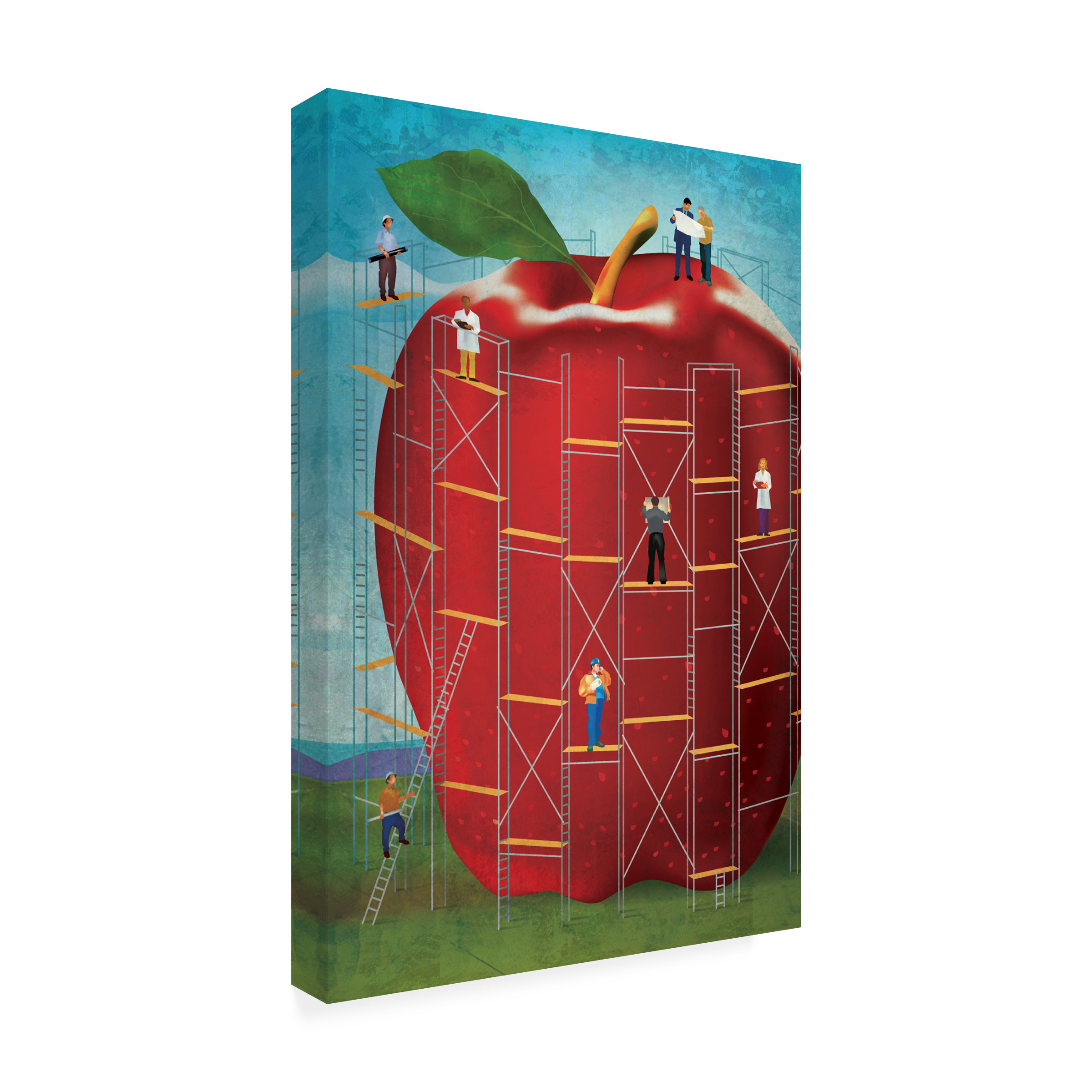 Trademark Fine Art 'Apple' Canvas Art by Greg Simanson
