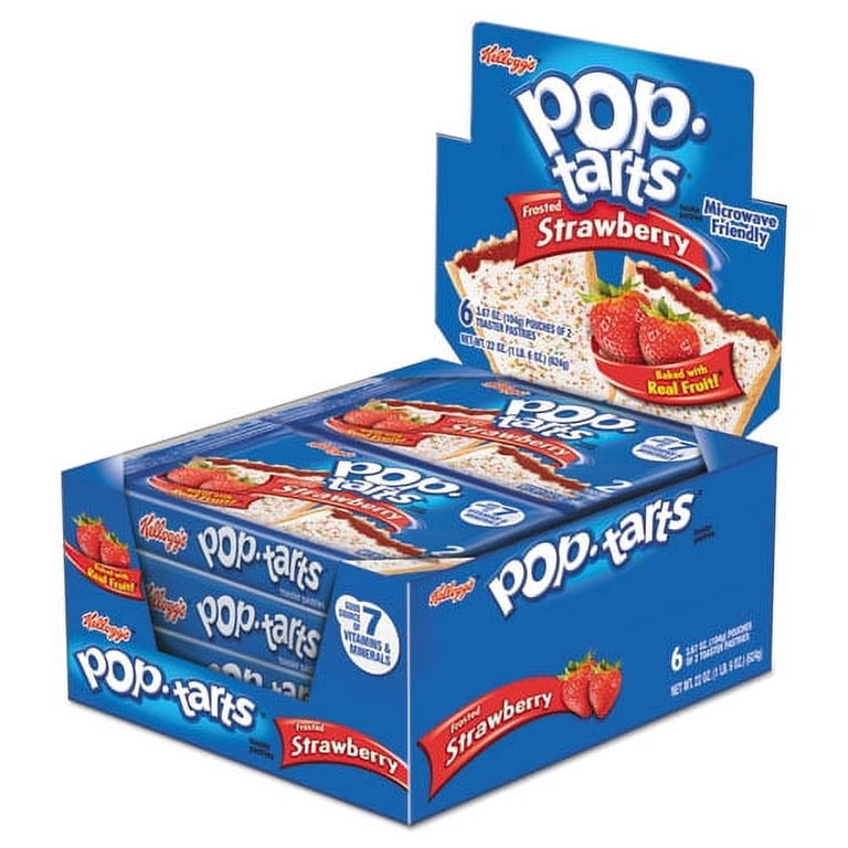 pop tart booster box Pop-Tarts Breakfast Toaster Pastries Frosted Cherry 13.5oz (1 Pack 8 Count) or stock the office pantry with this individually wrapped grab and go adult snack time choice PopTarts Frosted Strawberry Toaster Pastries