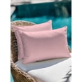thumbnail image 4 of 1 Pack Outdoor Throw Pillow, Pink Waterproof Pillow with Insert Included, Farmhouse Pink Decor Decorative Accent Cushion Lumbar Pillows for Patio Porch, 12 x 20 In, 4 of 8