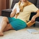 thumbnail image 5 of Fotbe Green Turquoise Teal Pantalones Cortos de Pijama para Hombre, Ropa de Dormir, Pantalones de Pijama Cortos para Hombre-Large, 5 of 6