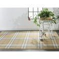 thumbnail image 2 of Jens Eco-Friendly PET Dhurrie, Golden/Denim Blue,2ft x 3ft Accent Rug, 2 of 7