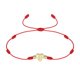 thumbnail image 1 of Pulsera Inicial Uxcell, Pulsera de Cuerda Trenzada Ajustable con Enlace de Corazón Letra H, Joyería de Encanto de Alfabeto Baño de Oro, Roja, 1 of 5