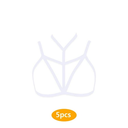

5pcs Women Harness Bra Erogenous Elastic Material Cupless Ductility Romantic Air Firmness Passionate Unique Design Lingerie