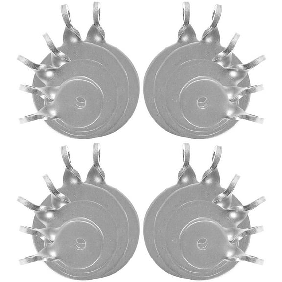 PTOOTP 24Pcs Stainless Steel Targets for Training Durable Metal Hanging Practice Plates for Outdoor Use Silver