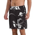 thumbnail image 2 of Kll The Race To Space Men'S Casual Summer Beach Shorts Hawaiian Shorts With Pockets-3x-Large, 2 of 9
