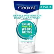 (3 pack) (3 pack) Clearasil Gentle Prevention Daily Clean Acne Face Wash, 6.5oz