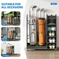 thumbnail image 6 of Dextrus Golf Bag Organizer Stand Holder with Wheels Golf Bags, Golf Clubs, Golf Balls and Golf Equipment Accessories, Garage Club and Shed, 6 of 7