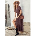 thumbnail image 4 of Vestido largo cruzado PRETTYGARDEN para mujer con escote en V y abertura floral, 4 of 8