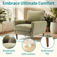 thumbnail image 5 of Gianna Fabric Accent Chair with Supportive Backrest and Armrests, Modern Comfortable Chair for Living Room, Bedroom, or Office, 5 of 5