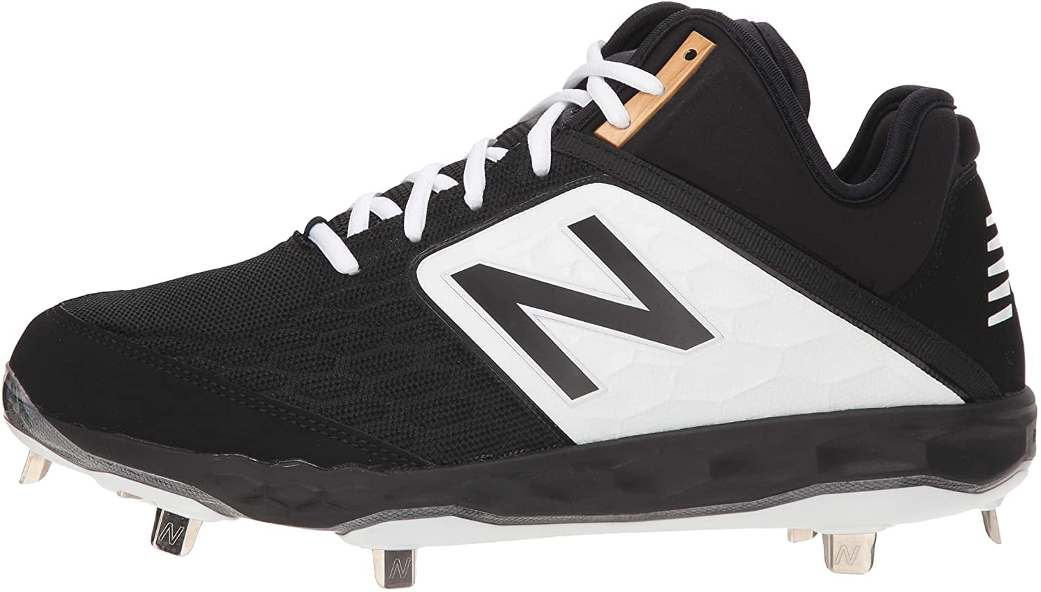 new balance men's m3000v4 mid metal cleats