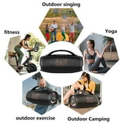 ZEALOT S98 160W Wireless speaker, Waterproof grade IPX5, Bual docking, DSP technology, Fast charging, Ultra-long battery life,for Pool, Beach, Outdoor, Halloween, Gifts