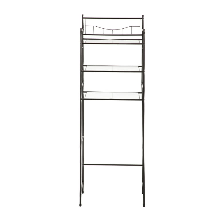Mainstays Over-the-Toilet Steel Storage Rack, Shelves, Oil