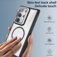 thumbnail image 6 of ELEHOLD for Samsung Galaxy S24 Ultra Case,Compatible with Magsafe Clear Adjustable Kickstand Slim Non-slip Shockproof Protection Case with HD Lens Protector for Samsung Galaxy S24 Ultra,Black, 6 of 8