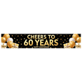 thumbnail image 2 of LUUFILx 60th Birthday Backdrop Banner Party Decoration Cheers to 60 Years Background Decorations Celebration Event Supplies Photography Props, 2 of 9