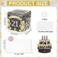 thumbnail image 2 of Caja de dinero para el 21 cumpleaños, caja de regalo de dinero con 100 bolsas transparentes para sorpresas de cumpleaños, decoraciones de fiesta para mujeres y hombres., 2 of 6