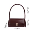 thumbnail image 3 of Women Shoulder Bag, Vintage Underarm Purse, Faux Leather Handbag, Curved Armpit Design, Medium Everyday Bag for Commuting and Dating, 3 of 6