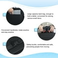 thumbnail image 6 of Postuois Foldable Travel Wheelchair with Telescopic Handle, 20" Wide Seat Carbon Steel Transport Chair, 12" Rear Wheels, 265lbs Capacity for Adults Seniors — Fits in Car Trunk, 6 of 9