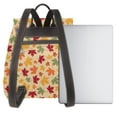 thumbnail image 3 of Balery Autumn Maple Leaves Mochila de Cuero para Mujeres, Gran Capacidad, Bolsa de Viaje Multifuncional, Mochila de Cuero y Bolsa de Hombro para Mujeres, 3 of 4