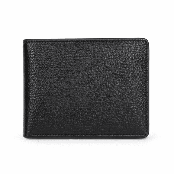 Leather Bifold Wallet for Men | Slim RFID Blocking Wallet with Multiple Card Slots, Cash Compartment & ID Window | Compact Everyday Pocket Wallet for Travel, Office & Daily Use