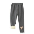 thumbnail image 2 of KYAIGUO 2-10T Baby Toddler Girls Fall Winter Leggings Toddler Cute Fleece Warm Tights Pants Bottoms Soft Thick Trousers, 2 of 9
