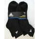 thumbnail image 3 of Calcetines Adidas Quarter Crew acolchados para hombre, paquete de 6, negros, 3 of 4