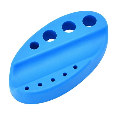 

NUOLUX 1pc 9 Holes Silicone Pigment Cup Rack Permanent Ink Cup Machine Holder Stand Accessories (Blue)