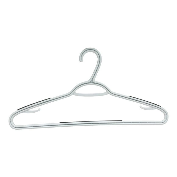 20 Pack TPR Plastic Hangers Light-Weight Non-Slip Clothes/Suit Hangers (Grey), 20PK NON SLIP HANGER