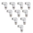 thumbnail image 1 of Conector Neumático De 10 Uds. Conector De Manguera En Forma De L De Plástico Y Metal Pl8-02 Conector Libremente Ajustable Con Buena De Sellado Vogacara TO001531-00, 1 of 6