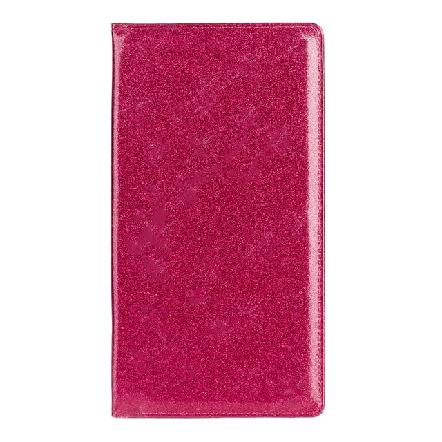 Car Document Holder For Women Sparkling PU Leather Wallet Organizer With Secure Closure For Driver License Cards And Insurance Papers