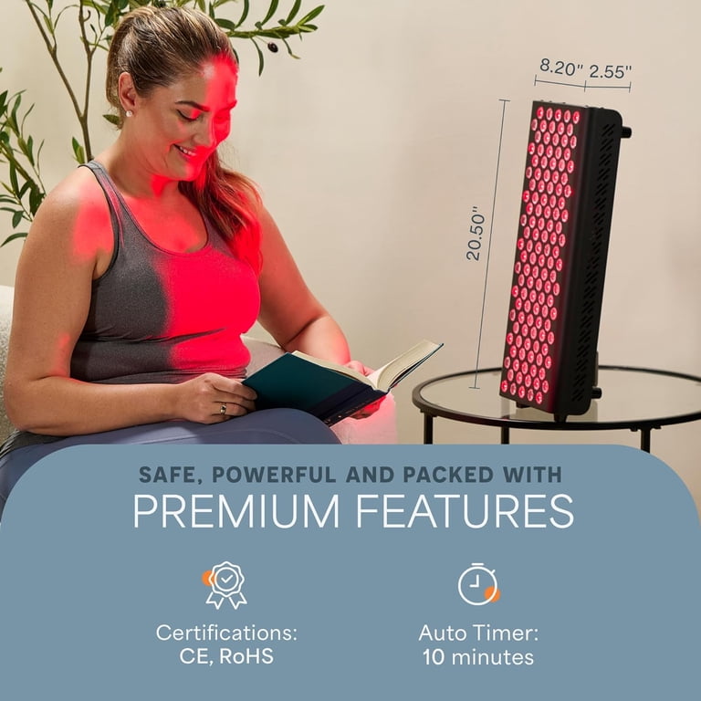 LifePro Red Light Panel for Home Use – 660nm & 850nm LED Light