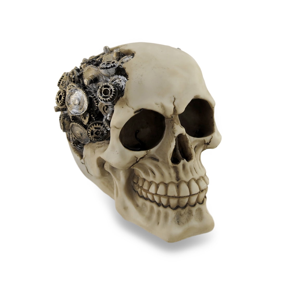 Macabre Steampunk Skull Gear Head Sculptural Statue - Walmart.com