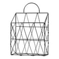 thumbnail image 1 of Nordic Newspaper Book Sundries Organizer Desktop Wall Mount Iron Storage Basket, 1 of 6